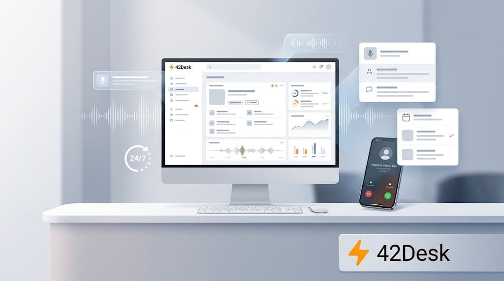 How to use voice agents in your dental clinic with 42Desk — step-by-step guide